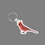 Custom Key Ring & Full Color Punch Tag - Cardinal Bird, Price/piece