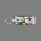 Key Ring & Full Color Punch Tag - 50 Dollar Bill (Face Up)