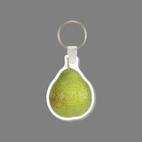 Key Ring & Punch Tag W/ Tab - Full Color Pear