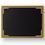 Blank Black Screened Plate W/Gold Border (5 1/2"X7 1/2"), Price/piece