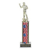 Custom Single Column Stars & Stripes Trophy (10