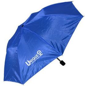 Custom Foldable Umbrella - 40" Arc and Folds Into Compact 13" (Blue