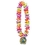 36" Maui Floral Leis w/ a Custom Printed/Shaped PVC Medallion, Price/piece