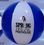 Custom Inflatable Two Color Beachball / 36" - Reflex Blue/ White, Price/piece