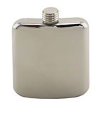 Custom Sleekline Pocket Flask, 6 oz. Polished Stainless Steel, 5
