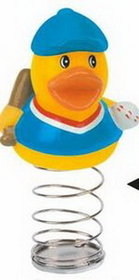 Custom Rubber Patriotic Baseball Duck Bobble