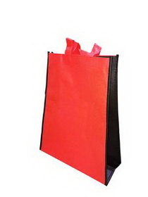 Custom Double Tone Non-woven Tote Bag, 14 3/16" L x 11" W x 5" D