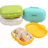 Custom 4 Compartment Plastic Pill Organizer Box, 4