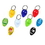Custom Plastic Lottery scratcher Key Tag, 1 5/8" L x 1" W x 1/8" H, Price/piece