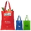 Custom Folded: 7" W x 4" H, Open: 13" W x 17" H - 80GSM Non Woven Fold-Up Tote, Price/piece