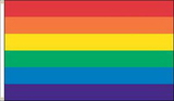 Custom Rainbow Nylon Outdoor Flag (3'x5')