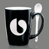 Custom Winfield Mug & Spoon - 15oz Black