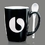 Custom Winfield Mug & Spoon - 15oz Black, Price/piece