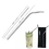 Custom Re-usable Curving Stainless Steel Drinking Straw, 8 1/2" L x 3/8" Diameter, Price/piece
