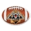 Custom Full Color Football Shaped Car Magnet, 6.75" W x 5" H x .034 Thick, Price/piece