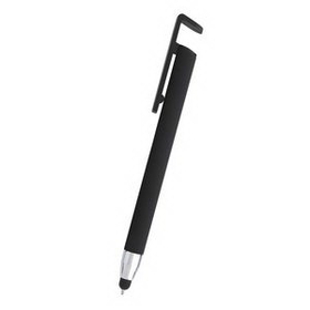 Custom Sleek Write Stylus Pen With Phone Stand, 5 1/2" H