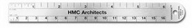 Custom 6-1/4"x3/4" Spring Tempered Stainless Steel Architectural Ruler (2 Sided)