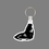 Custom Key Ring & Punch Tag - Sea Lion Tag W/ Tab, Price/piece