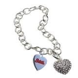 Custom Crystal Heart Bracelet, 8