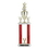 Custom Purple Splash Figure Topped 2-Column Trophy w/Cup & Eagle Trims (26 1/2"), Price/piece