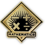 Blank School Pin - Mathematics, 1