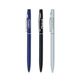 Custom Metal Pen, Ballpoint pen, Twist action, Blue ink refill optional, 5 1/8