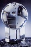 Custom Embedded Globe With Clear Base (1-3/4