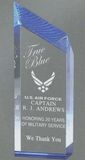 Blank Glacier Tower Series Award w/ Blue Tinting (2 3/4
