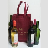 Custom 6 Bottle Non-Woven Wine Bag - Screened, 9 1/2