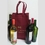 Custom 6 Bottle Non-Woven Wine Bag - Screened, 9 1/2" W x 7 1/4" L x 14" H, Price/piece