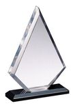 Blank Clear Acrylic Arrowhead Award on Black Base (5 1/2