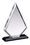 Blank Clear Acrylic Arrowhead Award on Black Base (5 1/2"x7 1/2"), Price/piece