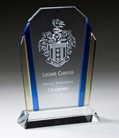 Custom Colored Glass Award (3.75"x8.5")