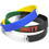 Custom Segmented Silicone Wristbands, 8" L X 0.50" W, Price/piece