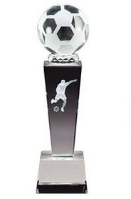 Custom Crystal Male Soccer Award