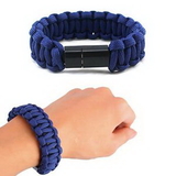Custom USB Charging Cable Paracord Bracelet, 8 5/8