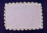 Square Doilies With Lace Trim - 6