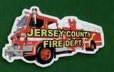 Custom Fire Truck #2 Magnet - 5.1-7 Sq. In. (30MM Thick)
