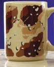 Custom 15 Oz. Camouflage Brown Ceramic Mug