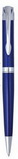 Custom Ballpoint Pen w/ Blue Barrel & Silver Trim
