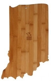Custom Indiana State Cutting And Serving Board, 15 3/4