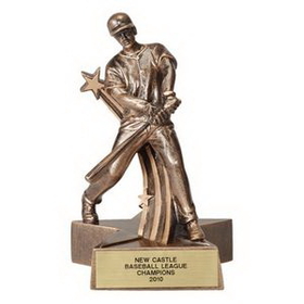 Custom Resin Male Baseball Trophy (6 1/4")