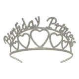 Custom Glittered Metal Birthday Princess Tiara