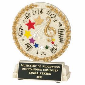 Custom Music Stone Resin Trophy(Without Base)