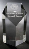 Custom Crystal Pentagon Award, 5