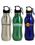 Custom 20 Oz. Stainless Steel Wide Mouth Water Bottle with Carabiner - Silver, Price/piece
