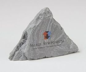 Custom Peak Stone Paper Weight, 5" W X 3.5" H X 2.75" D