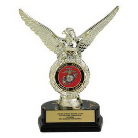 Custom Eagle Trophy w/2" Medallion Insert (8")