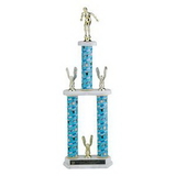 Custom Triple Column Swim Trophy (27