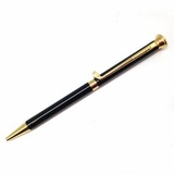 Custom Black Golf Pen With Gold Accent